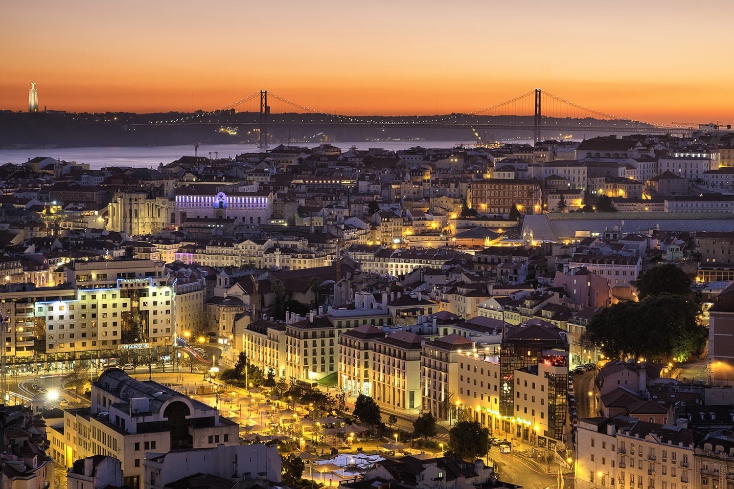 Lisbon Lookout Sunset